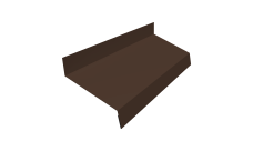 Отлив простой 70 0,5 Satin Matt TX RAL 8017 шоколад (2м)