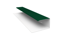 Планка П-образная завершающая сложная Корабельная Доска Grand Line 0,45 Drap TX RAL 6005 зеленый мох (2м)
