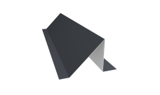 Планка снегозадержания малая 0,45 PE с пленкой RAL 7024 мокрый асфальт (3м)