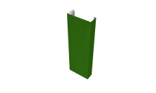 Полустолб для С20 0,45 PE с пленкой RAL 6002 лиственно-зеленый (L2,5)