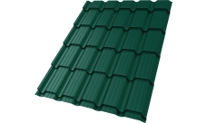 Профиль волновой "Квадро профи (Верховье)" ("Quadro Profi") v01 0,45 PE RAL 6005 зеленый мох