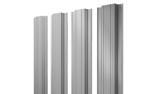 Штакетник Прямоугольный с прямым резом Grand Line 0,45 Drap TX RAL 7004 сигнальный серый