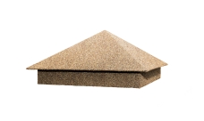 Колпак на столб 390х390мм 0,45 Базальт Песочный раф