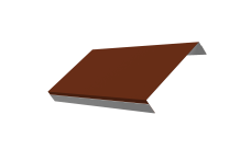 Ламель обратная 150 забора жалюзи Texas Grand Line 0,45 PE RAL 3009 оксидно-красный