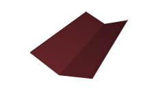 Планка ендовы нижней 300х300 0,45 PE-Double с пленкой RAL 3005 красное вино (2м)