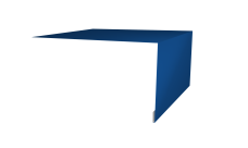 Планка околооконная простая 250х50 Grand Line 0,45 PE с пленкой RAL 5005 сигнальный синий (2м)