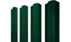 Штакетник М-образный B фигурный 0,45 Drap TX RAL 6005 зеленый мох