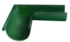 Угол желоба внешний Grand Line PU 90 гр 125 мм RAL 6005 зеленый мох