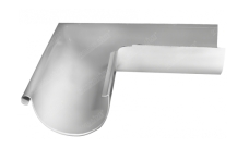Угол желоба внешний GL PE 90 гр 125 мм RAL 9003 сигнальный белый