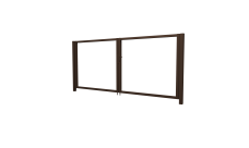 Ворота Жалюзи Texas 2,0х3,6 RAL 8017 без заполнения (ламель 125 мм)