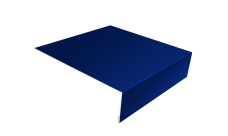 Планка лобовая/околооконная простая 190х50 0,45 PE с пленкой RAL 5002 ультрамариново-синий (2м)