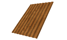 Профнастил С20A 0,45 Print Elite Golden Wood TwinColor