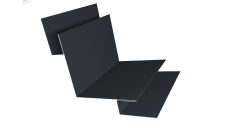 Угол внутренний сложный 90 градусов Grand Line 0,45 Drap ТХ двухсторонний RAL 7024 мокрый асфальт (2м)