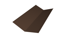 Планка ендовы нижней 300х300 Grand Line 0,5 Velur X RAL 8017 шоколад (2м)