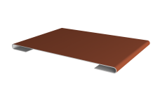 Планка стыковочная 0,45 Drap ST RAL 8004 терракота (2м)