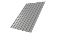 Профнастил С10A 0,45 Drap TX с пленкой RAL 7047 телегрей 4