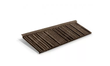 Лист композитной черепицы Metrotile WoodShake айрон-барк