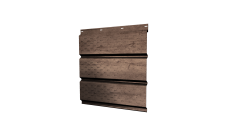 Софит металлический Grand Line полная перфорация 0,45 Print Premium с пленкой Almond Wood Fresh