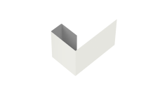 Финишный профиль фибросайдинга Grand Line 0,5 Satin с пленкой RAL 9003 сигнальный белый (3м)