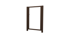 Калитка Жалюзи 1,68х1 RAL 8017 без заполнения