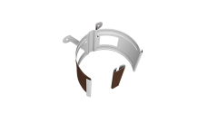 Крепление трубы круглой Ø90 на дерево Vortex Mix PE RAL 8017 шоколад