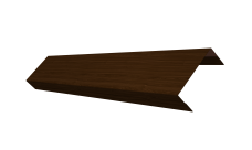 Ламель лицевая 50 забора жалюзи Texas 0,45 Print Elite Choco Wood TwinColor