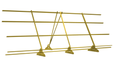 Ограждение кровельное со снегозадержателем GL 1,2х3 RAL 1018