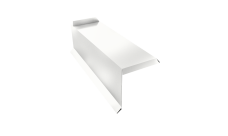 Планка торцевая сегментная 30мм Левая 0,45 PE-Double с пленкой RAL 9003 сигнальный белый