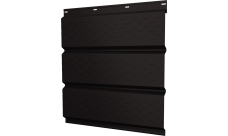 Софит металлический Классик v01 Grand Line полная перфорация 0,5 Drap TX с пленкой RR 32 темно-коричневый