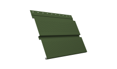 Софит металлический Квадро Брус Grand Line с перфорацией 0,5 Satin Matt TX с пленкой RAL 6020 хромовая зелень