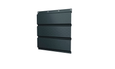 Софит металлический Grand Line центральная перфорация 0,45 Drap TX с пленкой RAL 7016 антрацитово-серый