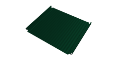 Кликфальц Double Pro Gofr Grand Line 0,45 PE с пленкой на замках RAL 6005 зеленый мох