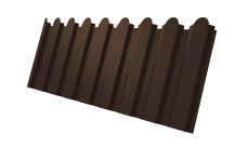 Профнастил С20A фигурный Grand Line 0,45 Drap RAL 8017 шоколад