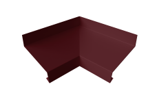 Угол отлива внутренний 70 Grand Line 0,45 PE-Double с пленкой RAL 3005 красное вино