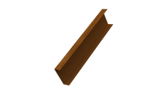 Декоративная накладка на столб универсальная 60х60 для забора жалюзи 0,45 Print Elite Golden Wood TwinColor (3м)