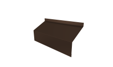 Ламель забора жалюзи Milan/Milan new стартовая/финишная для калиток и ворот Grand Line 0,5 PE RAL 8017 шоколад