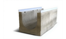 Лоток водоотводный бетонный ЛВБ Aquastok Optima 300 №20/0 (Н-550) (2230220)