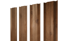 Штакетник М-образный B с прямым резом Grand Line 0,45 Print Premium Pine Wood Fresh