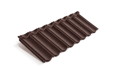 Лист композитной черепицы Metrotile MetroBond коричневый