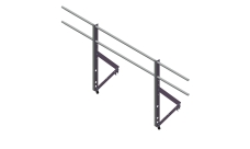 Ограждение кровельное Optima 0,9х2м RAL 8017