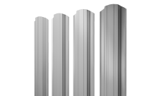 Штакетник Прямоугольный фигурный Grand Line 0,45 Drap TX RAL 7004 сигнальный серый