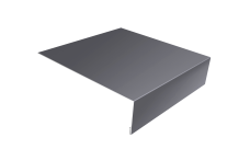 Планка лобовая/околооконная простая 190х50 Grand Line 0,45 Drap RAL 7004 сигнальный серый (2м)