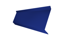 Планка примыкания в штробу 60 0,45 PE с пленкой RAL 5002 ультрамариново-синий (3м)