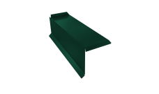 Планка торцевая сегментная 30мм Левая 0,45 PE с пленкой RAL 6005 зеленый мох