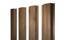 Штакетник П-образный A с прямым резом Grand Line 0,45 Print Premium Pine Wood Fresh