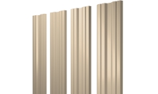 Штакетник Twin с прямым резом 0,5 Satin RAL 1015 светлая слоновая кость