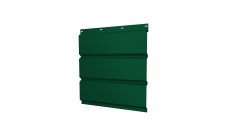 Софит металлический Grand Line центральная перфорация 0,45 Drap TX с пленкой RAL 6005 зеленый мох