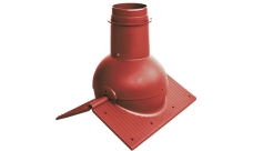 Элемент коньковый Krovent Pipe-Cone красный