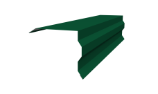 Планка торцевая фигурная 100х85 Grand Line 0,5 Satin Matt RAL 6005 зеленый мох (2м)