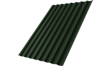 Профнастил С20B Grand Line 0,5 Satin Matt TX RAL 6020 хромовая зелень